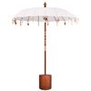 vidaXL Balinese parasol met voet Rond 190 x 190 x 295 cm