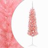 vidaXL Smalle kunstkerstboom met kerstballen 150 cm 150 LED's Warmwit
