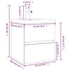 vidaXL Wastafelkast met ingebouwde wasbak bewerkt hout gerookt eiken