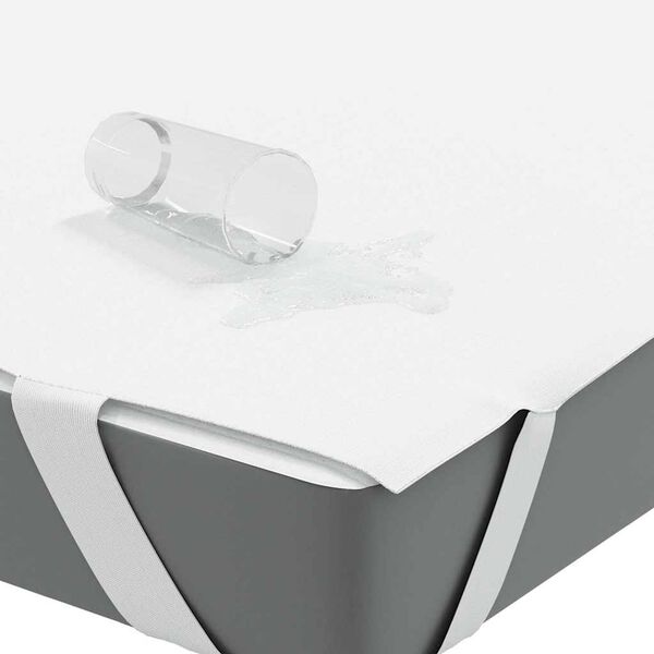 vidaXL Matrasbeschermer waterdicht 100x220 cm wit