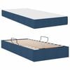 vidaXL Opbergbed met matras met matras Blauw 90 x 200 cm Polyester