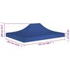 vidaXL Partytentdak 270 g/m&sup2; 4,5x3 m blauw