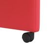 vidaXL Eetkamerstoelen met Wieltjes 2 pcs Rood 57 x 66 x 94 cm
