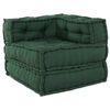 vidaXL Modulair bank 3 pcs Groen Stof