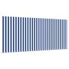 vidaXL Inklapbaar Zonnescherm Blauw en Wit 350 x 250 cm