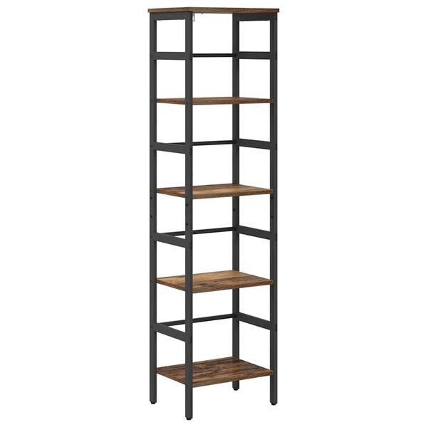 vidaXL Boekenkast Oud Hout 40 x 29,5 x 149 cm Bewerkt hout