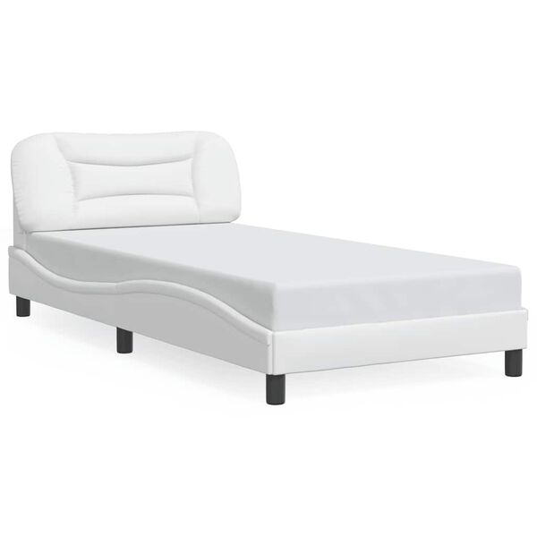 vidaXL Bedframe zonder matras "Hvar" kunstleer wit 100x203 cm