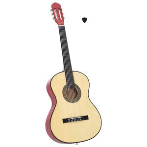 vidaXL Gitaar klassiek beginner 4/4 39" lindenhout