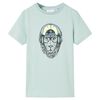 vidaXL Kindershirt met strepen 104 lichtmint