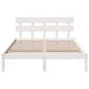 vidaXL Bedframe met hoofdeinde Wit 160 x 200 cm Massief grenenhout