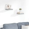 vidaXL Wandschappen zwevend 2 st 23x23,5x3,8 cm MDF grijs