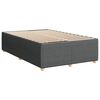 vidaXL Boxspring met matras stof donkergrijs 120x190 cm