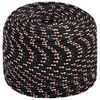 vidaXL Multifunctioneel gebruikstouw 6 mm 50 m Zwart en Rood PP