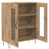 vidaXL Dressoir Artisan Eiken 69,5 x 34 x 90 cm Bewerkt hout