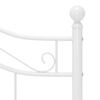 vidaXL Bedframe metaal wit 120x200 cm