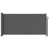 vidaXL Uittrekbaar Zijscherm Antracietkleurig 300 x 100 cm Polyester