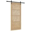 vidaXL Schuifdeur ORKDAL Naturel 86 x 198,5 cm Massief grenenhout