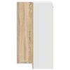vidaXL Hangkast Sonoma Eik en Wit 57 x 57 x 100 cm Bewerkt hout