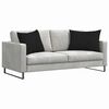 vidaXL Sofa Kussens 2 stuks Zwart 70 x 50 cm Stof