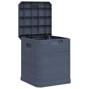 vidaXL Opbergbox 90 L antraciet