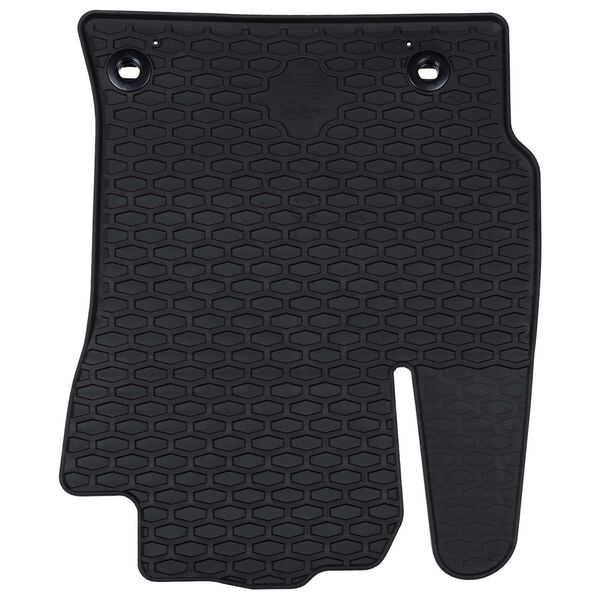 vidaXL Autobodemmat 4 pcs Zwart Rubber