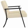 vidaXL Fauteuil Crème 59 x 75 x 78 cm Stof