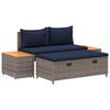 vidaXL Buiten bankenset 4 -Seater 4 st 55 x 30 x 39 cm Rechthoekig