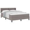 vidaXL Boxspringbed met matras Taupe 200 x 160 cm Polyester