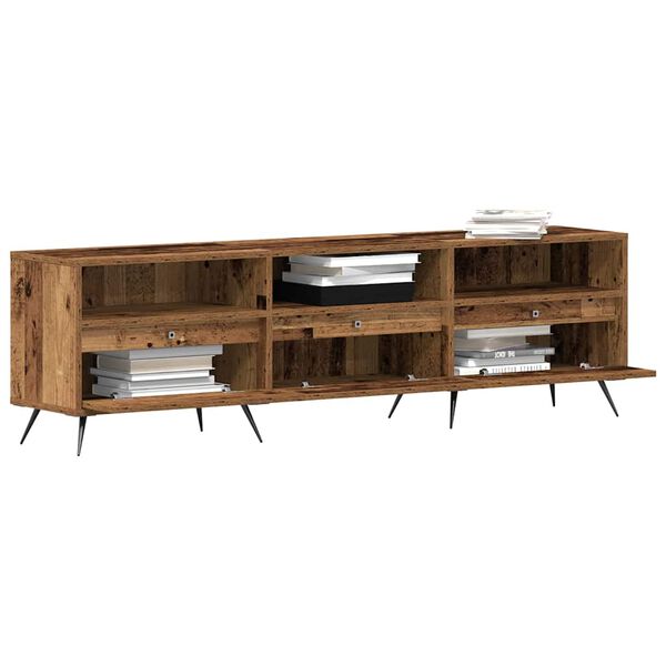 vidaXL TV-kast Oud hout 150 x 30 x 44,5 cm Bewerkt hout