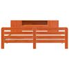 vidaXL Bedframe zonder matras massief grenenhout wasbruin 200x200 cm