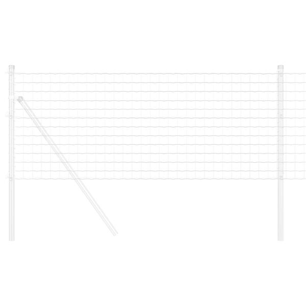 vidaXL Euro Hek Zilver 0.4 x 10 m Warmverzinkt ijzer