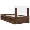 vidaXL Bedframe Bruin Eiken 90 x 190 cm Massief grenenhout