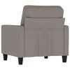 vidaXL Fauteuil 60 cm stof taupe