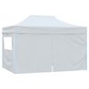 vidaXL Partytent met 4 zijwanden inklapbaar 3x4,5 m wit