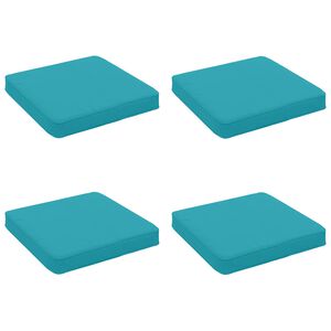 vidaXL 4-Piece Zitkussens VUGHT 4 pcs 100% Polyester Turquoise