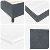 vidaXL Boxspringbed met matras Donkergrijs 90 x 190 cm Stof