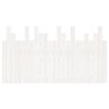 vidaXL Hoofdbord wandmontage 146,5x3x80 cm massief grenenhout wit