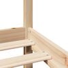 vidaXL Bedframe met hoofdbord massief grenenhout 90x190 cm