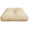 vidaXL Palletkussen 70x40x12 cm stof beige