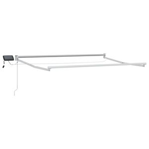 vidaXL Manual Awning Frame with Solar LED 3 x 2 m Wit