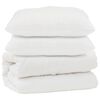 vidaXL Dekbed met kussen 3 pcs Wit Microfibre