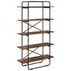 vidaXL Boekenrek 5-laags 100 x 35 x 175,5 cm PB Gerookt eiken