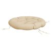 vidaXL Zitkussen rond &Oslash; 100x11 cm oxford stof beige