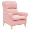 vidaXL Fauteuil Roze 76 x 94 x 102 cm Zachte Sherpa stof