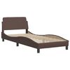 vidaXL Bedframe zonder matras "Hvar" kunstleer bruin 90x200 cm