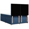 vidaXL Boxspring met matras stof blauw 140x190 cm