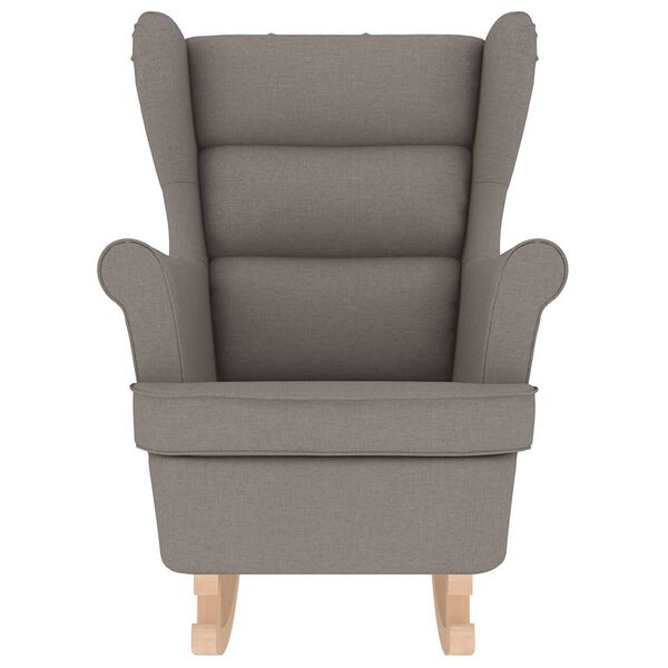 vidaXL Schommelstoel 74x90x102 cm stof taupe