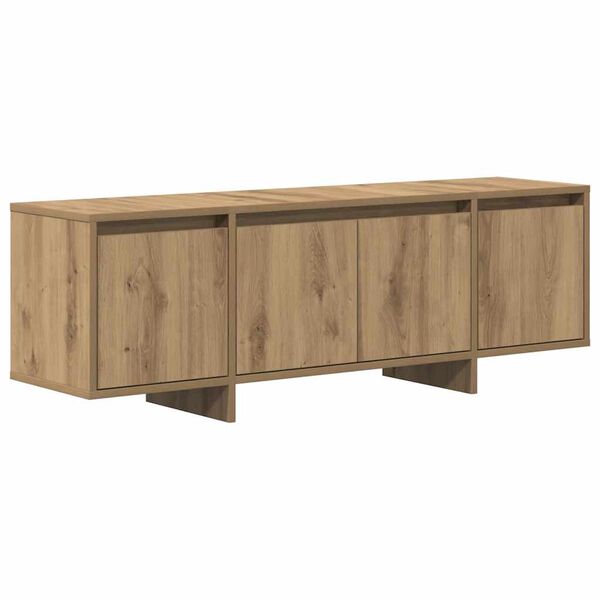 vidaXL Tv-meubel 120x30x40,5 cm bewerkt hout artisanaal eikenkleurig