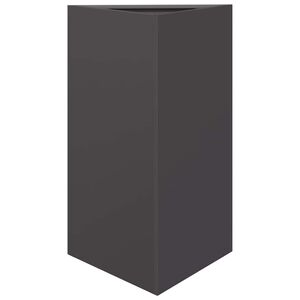 vidaXL Plantenbak driehoek 50x43x75 cm staal zwart