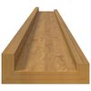 vidaXL Wandplank met plank 4 pcs Beige 100 x 9 x 3 cm Bewerkt hout